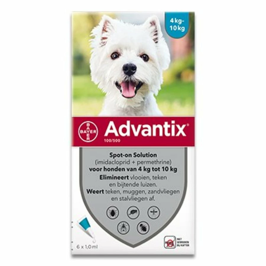 Bayer Advantix Spot-on Hond 6 Pipetten 2 Bayer Advantix Spot-on Hond 6 Pipetten - Afbeelding 2
