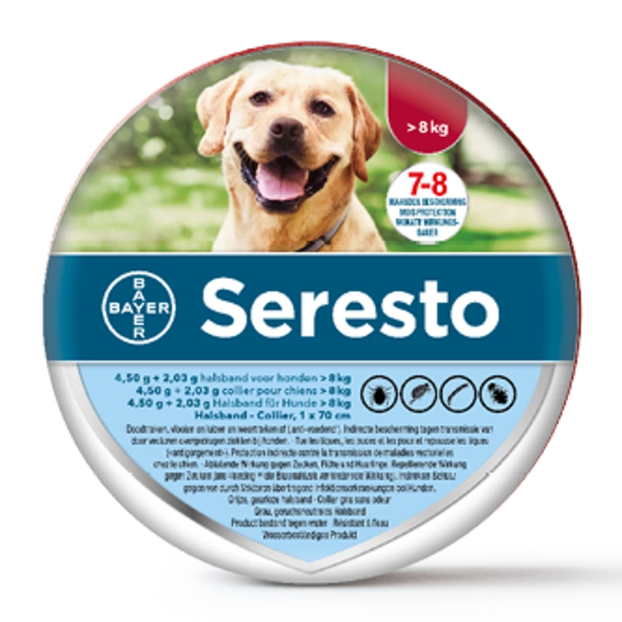 Bayer Seresto Halsband Grote Hond (> 8kg) 1 Bayer Seresto Halsband Grote Hond (> 8kg)