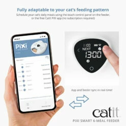 Catit Pixi Smart 6-meal Feeder -Trixie Winkel catit pixi smart 6 meal feeder 2