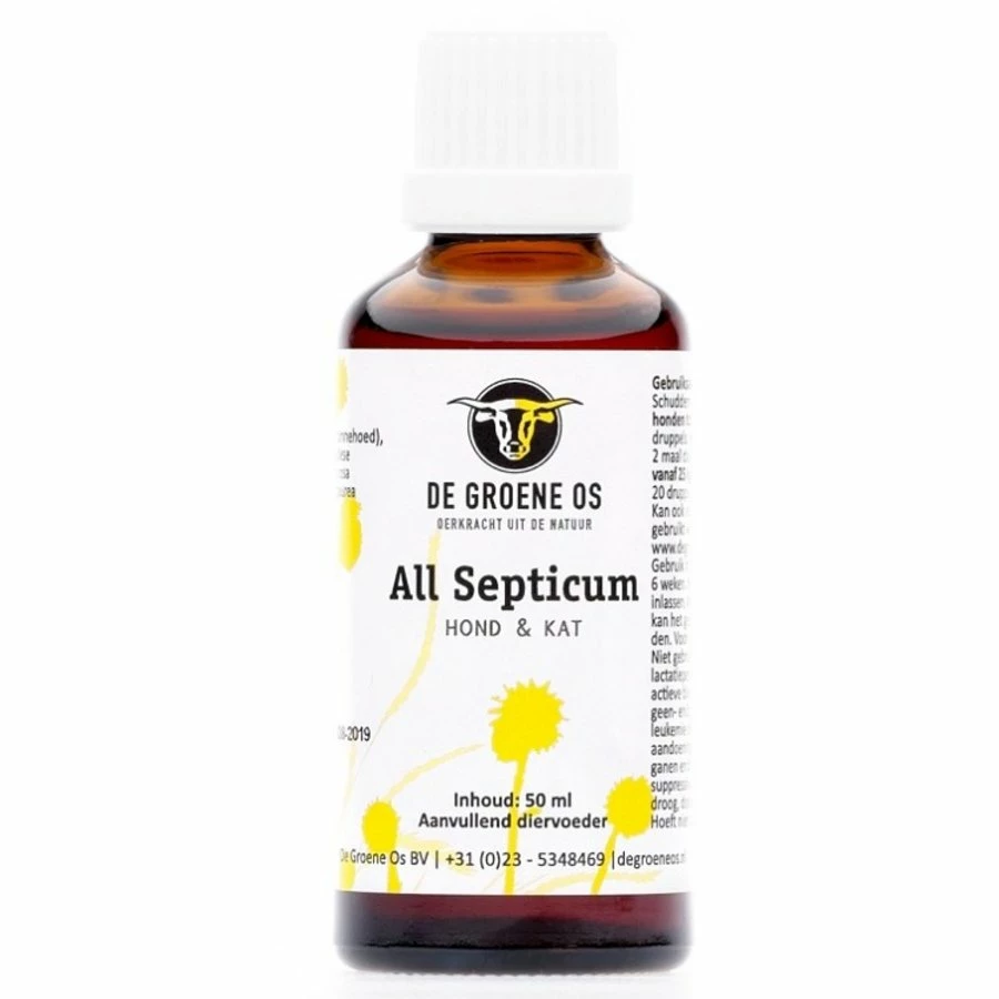 De Groene Os All Septicum Hond/kat 50 Ml 1 De Groene Os All Septicum Hond/kat 50 Ml
