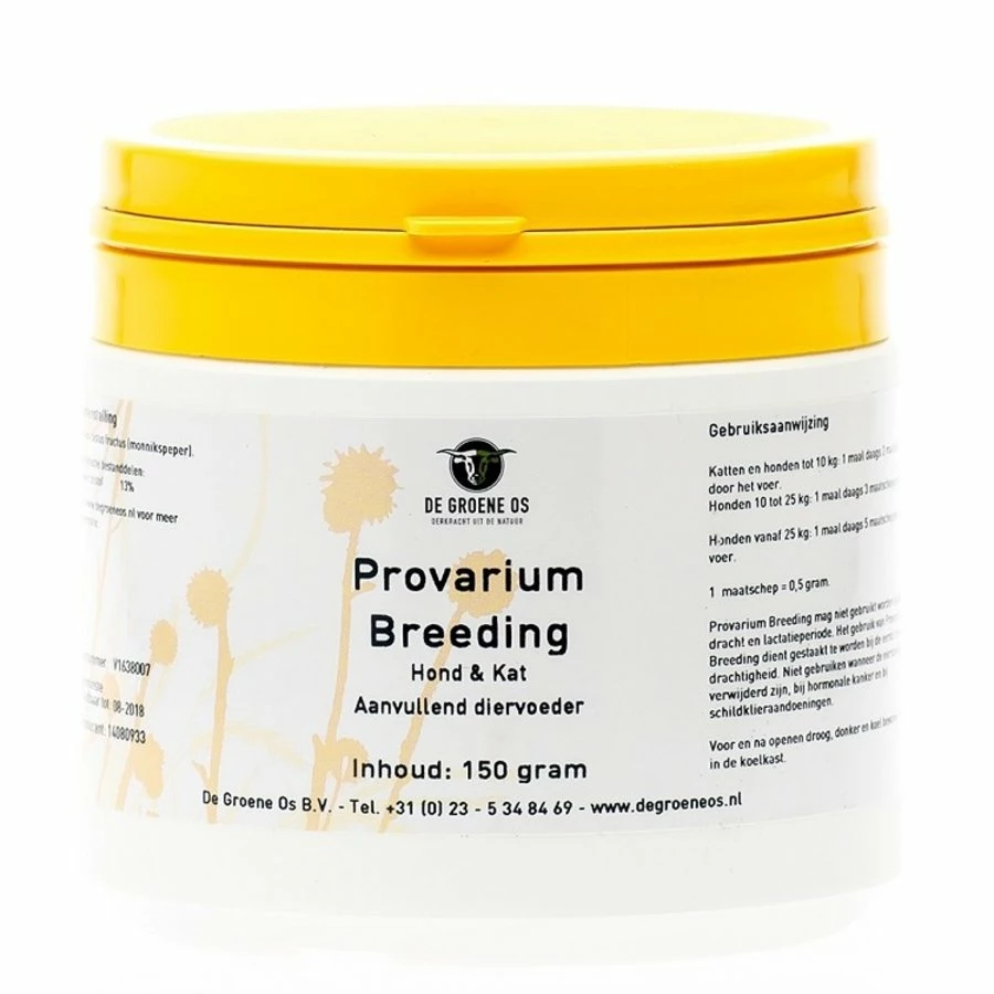 De Groene Os Provarium Breeding Hond & Kat 150gr 1 De Groene Os Provarium Breeding Hond & Kat 150gr