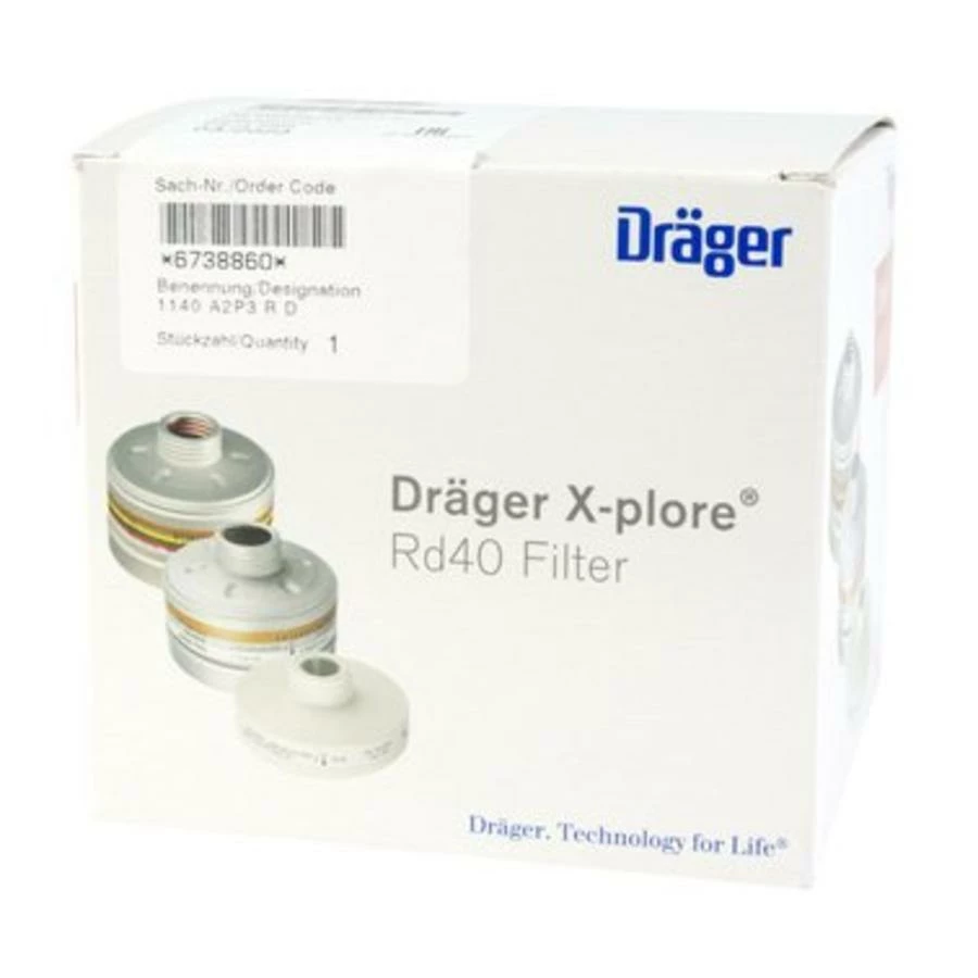 Draeger X-Plore RD40 A2-P3 Filter 2 Draeger X-Plore RD40 A2-P3 Filter - Afbeelding 2