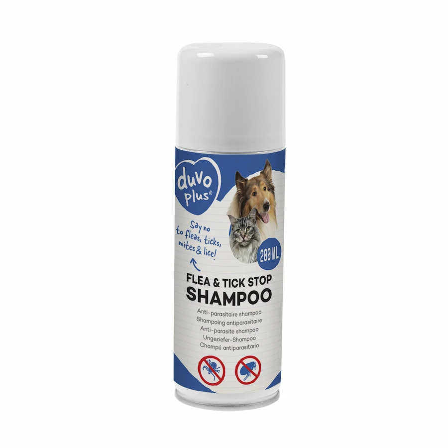 Duvo+ Vlo & Teek Stop Anti-parasitaire Shampoo 200ml 1 Duvo+ Vlo & Teek Stop Anti-parasitaire Shampoo 200ml