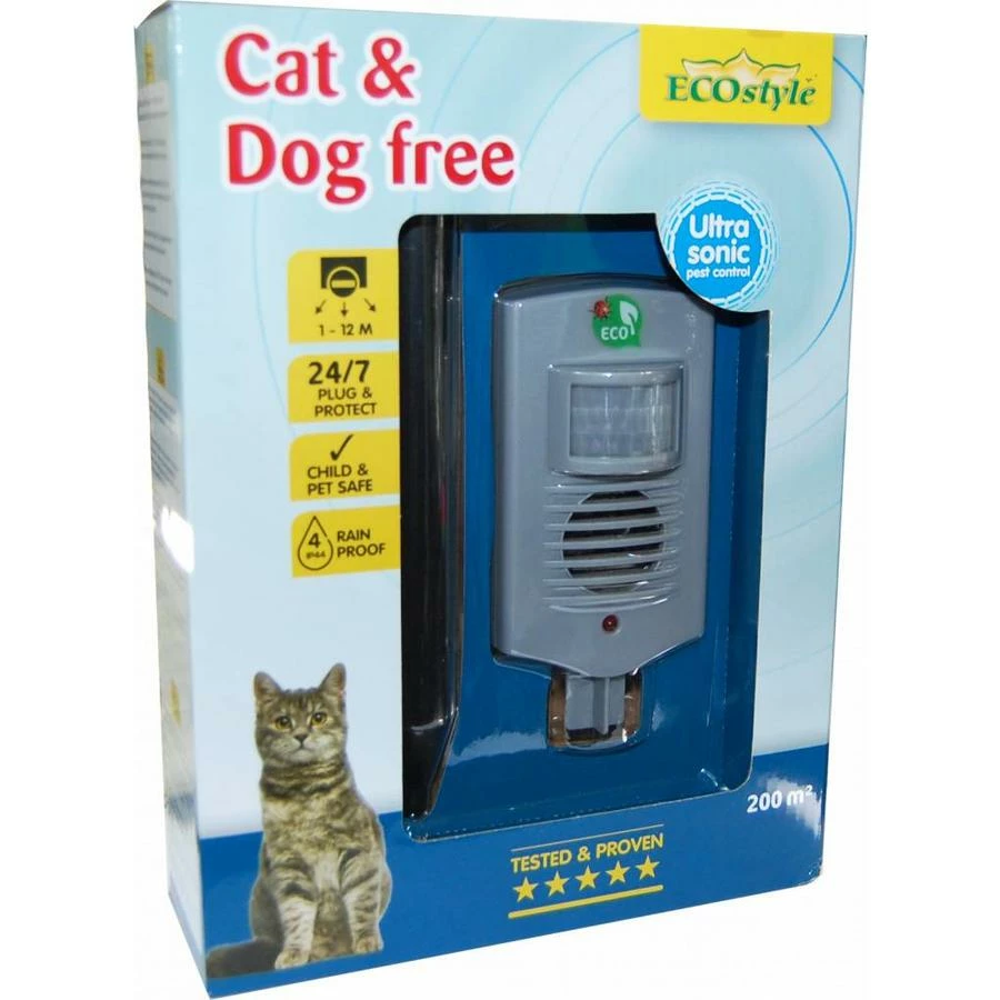 ECOstyle Cat & Dog Free Buitenverjager 1 ECOstyle Cat & Dog Free Buitenverjager