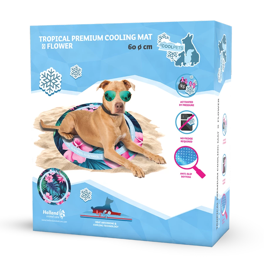 H.A.C. CoolPets Tropical Premium Cooling Mat 2 H.A.C. CoolPets Tropical Premium Cooling Mat - Afbeelding 2