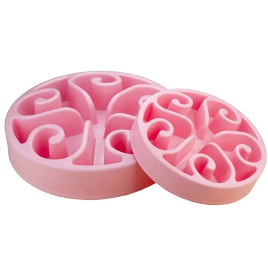 H.A.C. Eat Slow Anti Schrokbak LARGE - Bloem 2 H.A.C. Eat Slow Anti Schrokbak LARGE - Bloem - Afbeelding 2