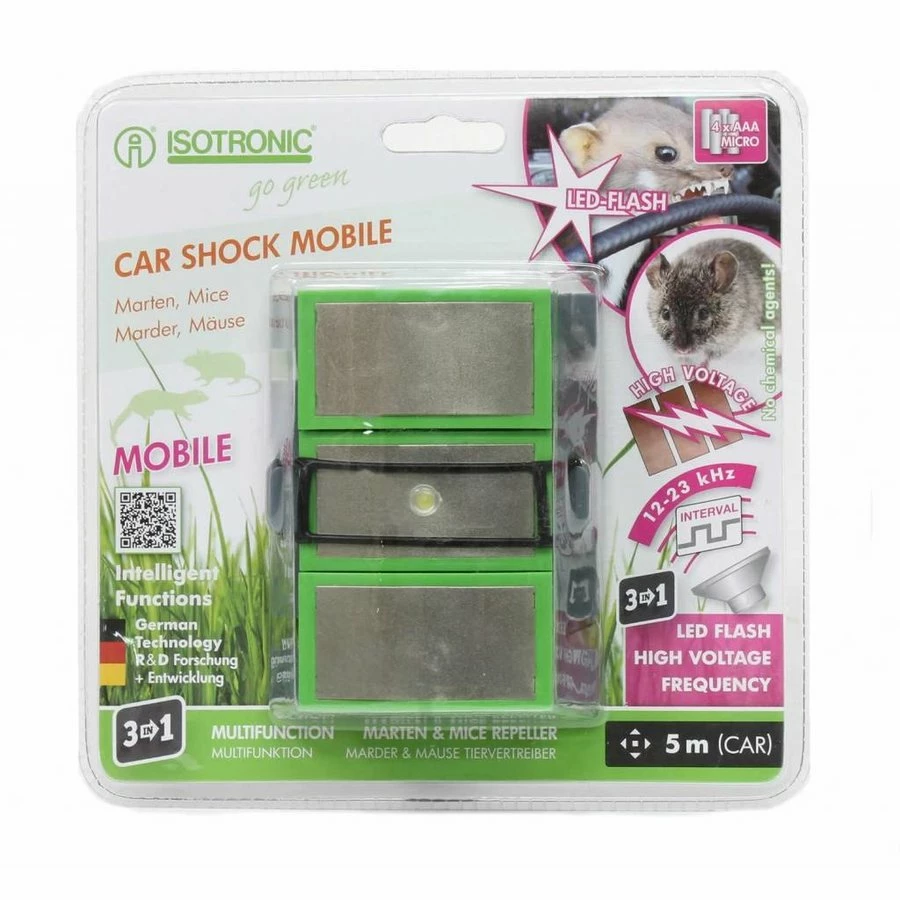 Isotronic Marterverjager Ultrasoon Met Schokplaatjes 1 Isotronic Marterverjager Ultrasoon Met Schokplaatjes