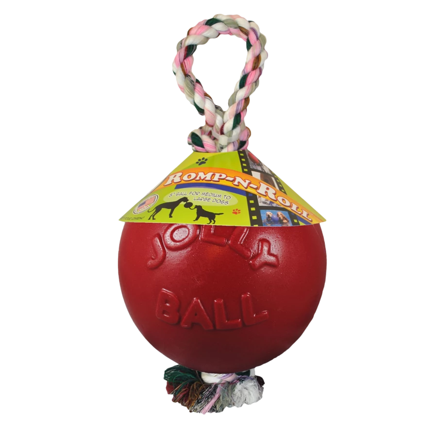 Jolly Pets Ball Romp-n-Roll 10 Cm Rood 1 Jolly Pets Ball Romp-n-Roll 10 Cm Rood