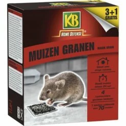 KB Home Defense Muizen Granen Alphachloralose 4 Lokdoosjes