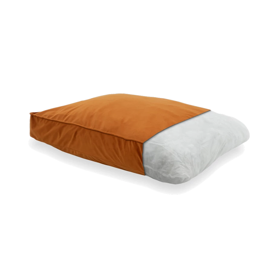 Madison Velours Lounge Cushion Oranje 2 Madison Velours Lounge Cushion Oranje - Afbeelding 2